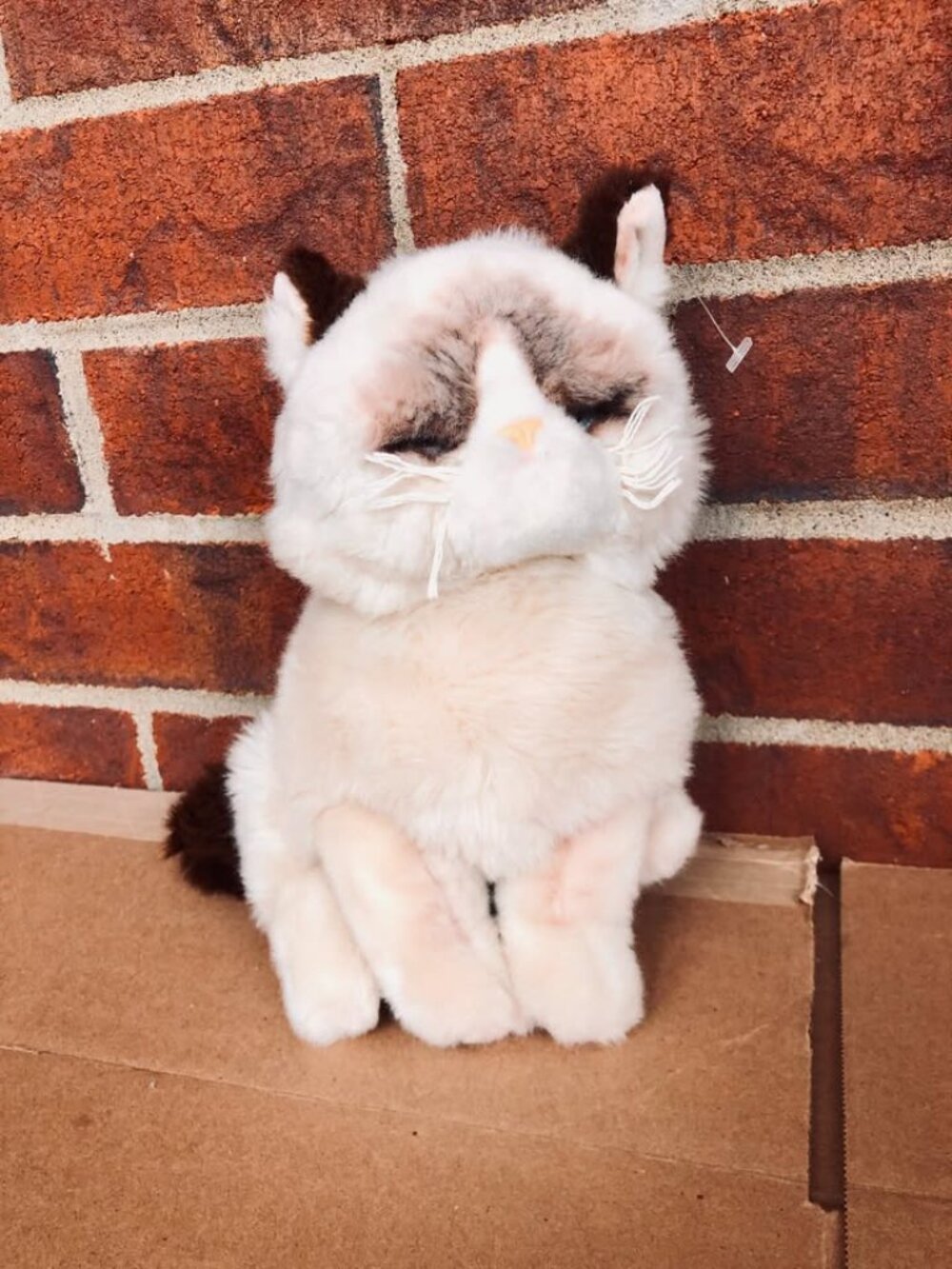 Grumpy Cat GUND Plush Stuffed Animal Tan Brown 10” 4040133 Meme Cat Sitting - Picture 2 of 3